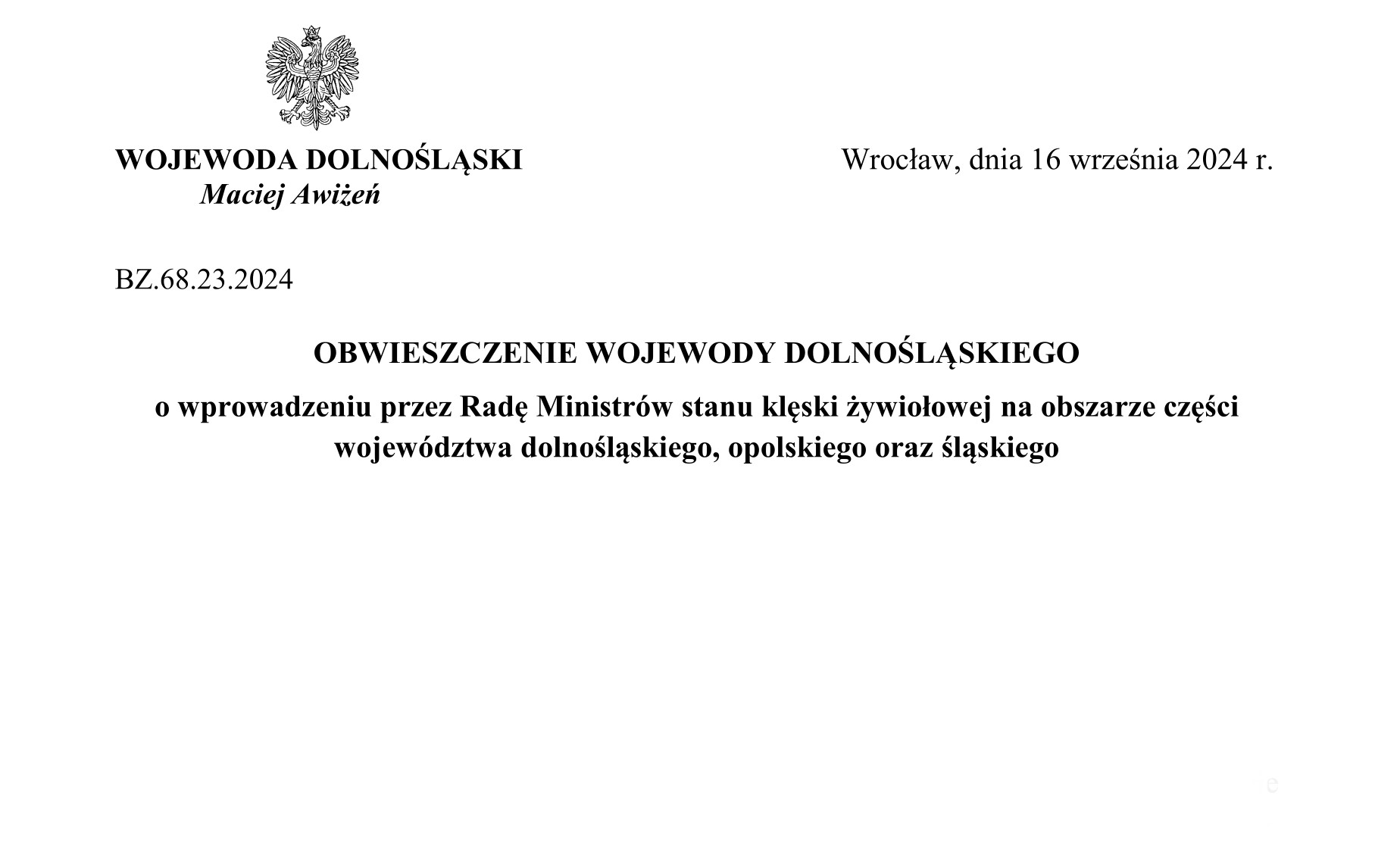 Nie wchodź na wały przeciwpowodziowe i nie zbliżaj się do urządzeń hydrotechnicznych. Zachowaj ostrożność!