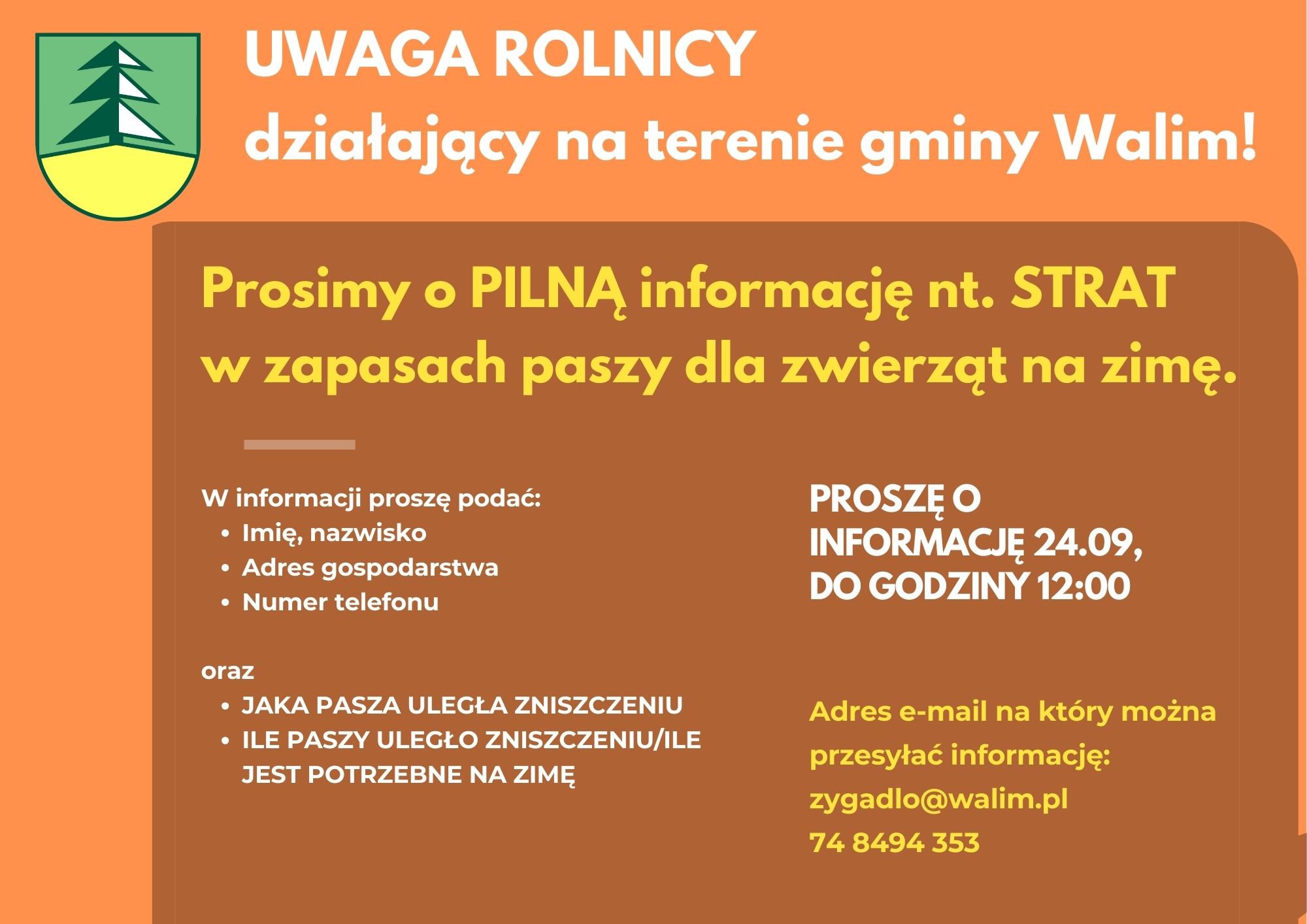 Zbieramy informację nt. strat w paszy dla zwierząt