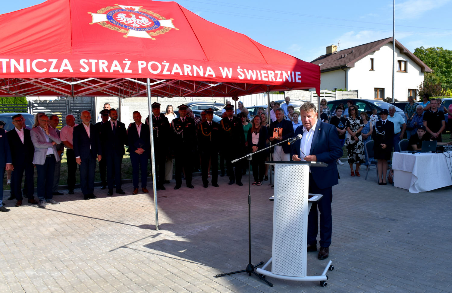 Uroczyste otwarcie budynku OSP w zaprzyjaźnionej gminie Świerzno