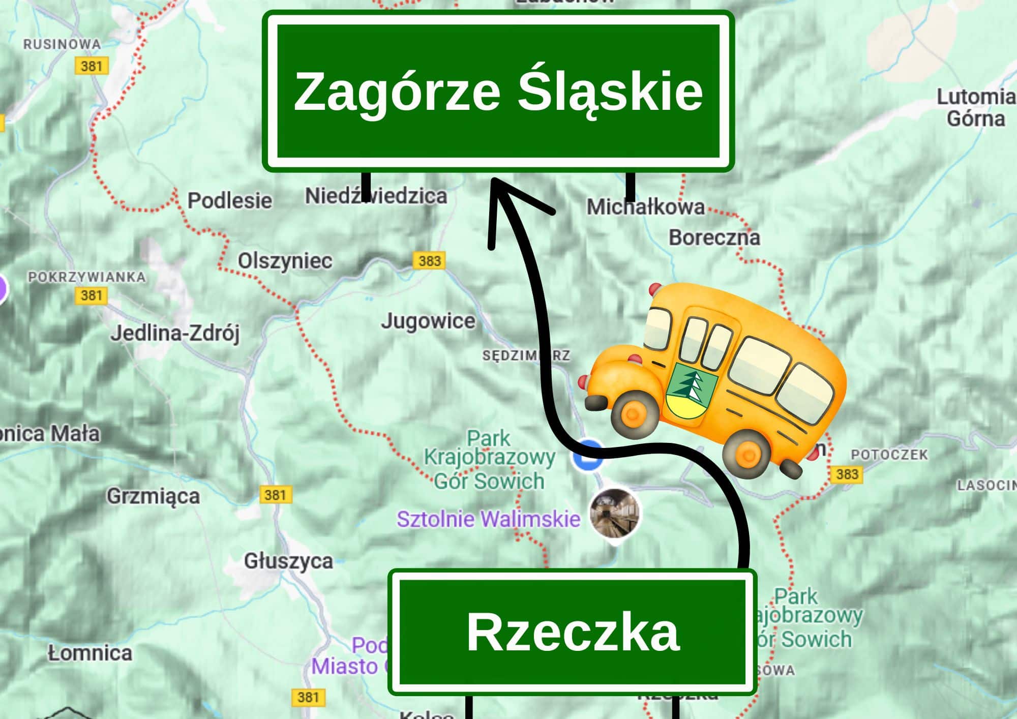 Od stycznia busy gminnej komunikacji publicznej  z Rzeczki będą kursować wyłącznie do Zagórza Śląskiego