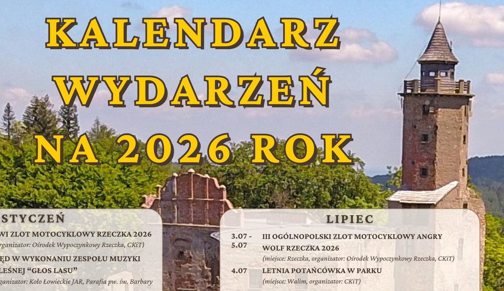 Kalendarz Wydarzeń na 2026 rok